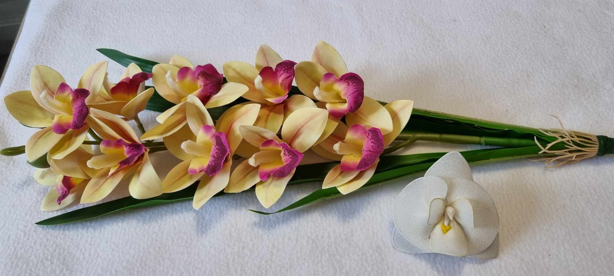 Orchidea szálas levéllel gumi M:54cm