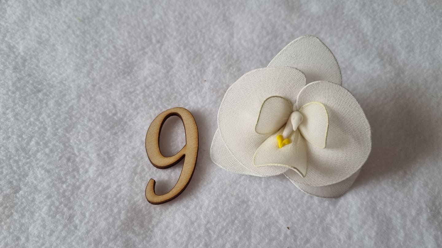 Natúr fa - Írott szám 5cm 9-es