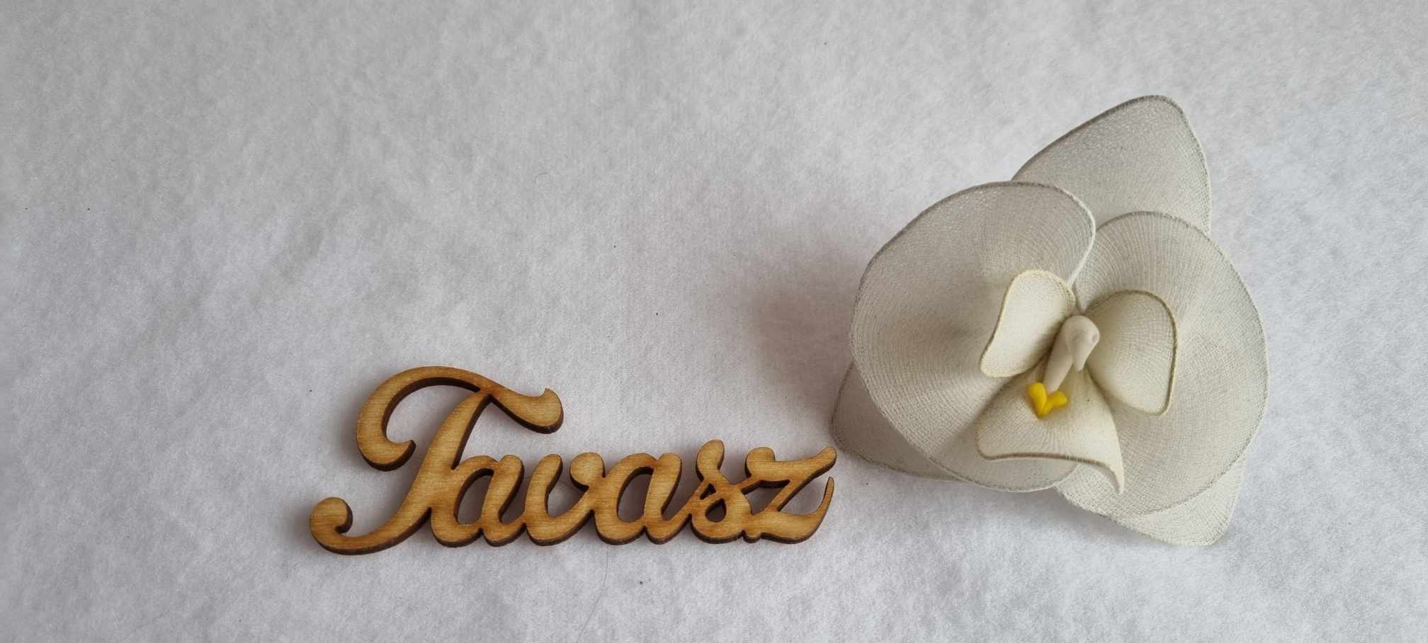 Tavasz felirat 9x3 cm 