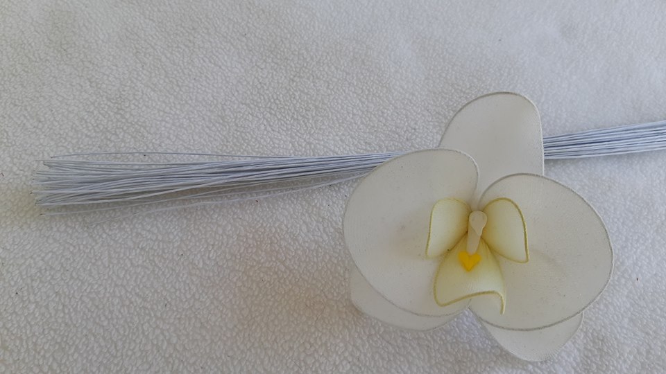 Drót papiros fehér 36 cm  vékonyabb 24 G, kb 50 szál/csomó 
